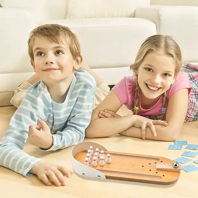 Alt view image 5 of 7 - Tabletop Mini Bowling Game Set White Elephant Gifts for Adults Teens Kids | Stocking Stuffers for Teen Boys Girls Home Bowling Alleys Office Desk Game Small Finger Toys Gag Gifts Stress Relief Gadgets