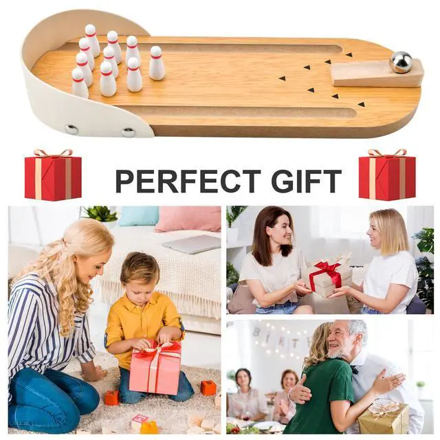 Alt view image 7 of 7 - Tabletop Mini Bowling Game Set White Elephant Gifts for Adults Teens Kids | Stocking Stuffers for Teen Boys Girls Home Bowling Alleys Office Desk Game Small Finger Toys Gag Gifts Stress Relief Gadgets
