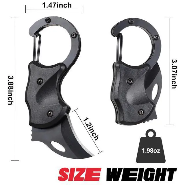 Alt view image 3 of 6 - Gifts for Men Brother, Small Pocket Knife for Men, Christmas Stocking Stuffers, Keychain, Box Cutter EDC Gadgets for Husband Him, Unique Gifts ldea for Camping Fishing Hiking