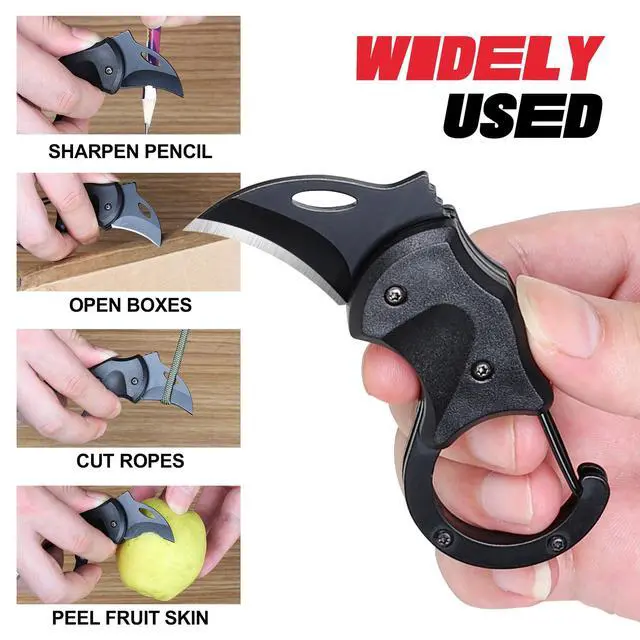 Alt view image 4 of 6 - Gifts for Men Brother, Small Pocket Knife for Men, Christmas Stocking Stuffers, Keychain, Box Cutter EDC Gadgets for Husband Him, Unique Gifts ldea for Camping Fishing Hiking
