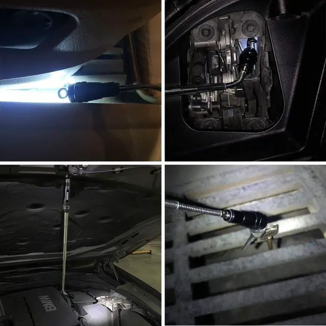Alt view image 6 of 7 - LED Telescoping Magnet Tool, Gifts for Men, Dad and Husband | Flexible reach and inspection attachments access narrow spaces for home, garage, workshop and automotive repair projects