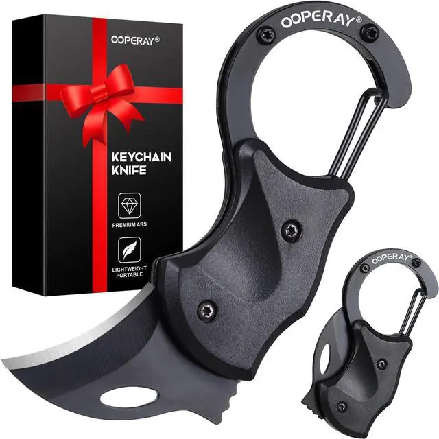 Main image of Stocking Stuffers for Men Christmas, Small Pocket Knife for Men Him Dad, Christmas Birthday Gifts, Box Cutter, EDC Gadget Keychain, Every Day Carry Folding Knife, Camping Fishing Hiking Multitool Gift