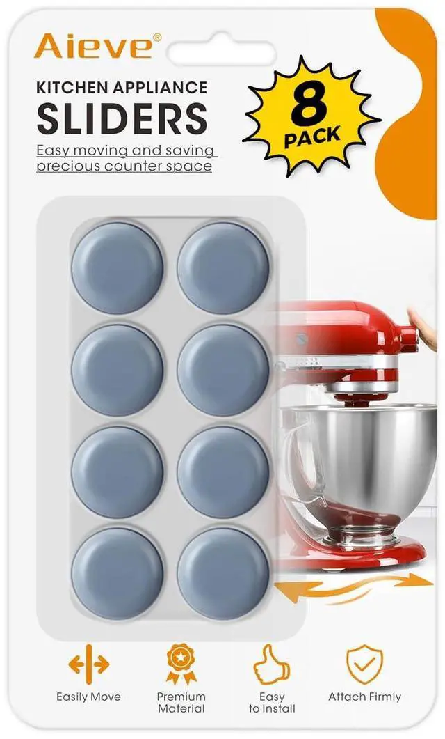 Main image of Appliance Sliders, 8 Pcs Small Appliance Slider for Countertop | Self Adhesive Caster Wheels Appliance Rollers, Kitchen Gadgets Home Must Have for Kitchenaid Mixer Coffee Maker Air Fryer