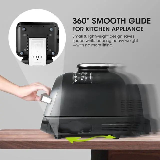 Alt view image 2 of 7 - Appliance Sliders, 8 Pcs Small Appliance Slider for Countertop | Self Adhesive Caster Wheels Appliance Rollers, Kitchen Gadgets Home Must Have for Kitchenaid Mixer Coffee Maker Air Fryer