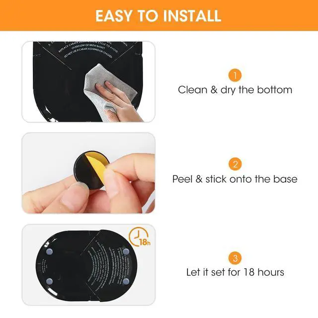 Alt view image 7 of 7 - Appliance Sliders, 8 Pcs Small Appliance Slider for Countertop | Self Adhesive Caster Wheels Appliance Rollers, Kitchen Gadgets Home Must Have for Kitchenaid Mixer Coffee Maker Air Fryer