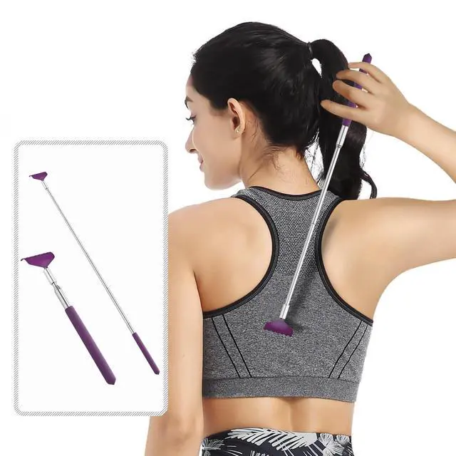 Alt view image 7 of 7 - 2 Pack Portable Extendable Back Scratcher, Stainless Steel Telescoping Back Scratcher with Beautiful Present Packaging(Purple)