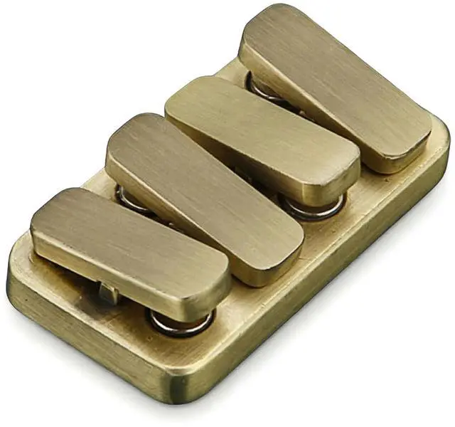 Main image of Fidget Toys Adults, EDC Metal Fidget Slider, Magnetic Haptic Fidget ClickerAdult Fidget Toy for Anxiety ADHD, Cool Office Gadgets Gift for Dad Teens, Fidgets Toy for Men (Bronze)