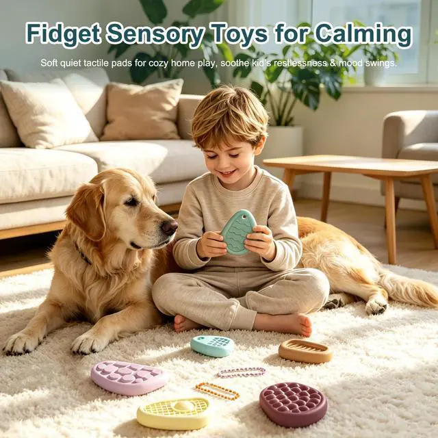 Alt view image 5 of 6 - Sensory Stone Fidget Toys for Adults, Tactile Anxiety Relief Stress Relief Toy, Quiet Portable Discreet Focus Tool, Compact Calming Sensory Gadget for Office Work & Daily Stress Relief