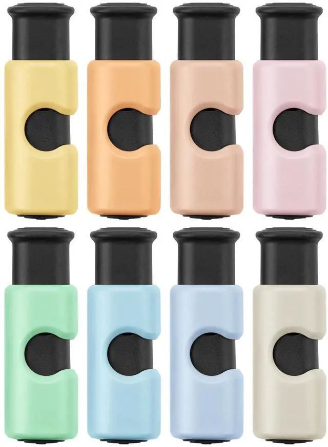 Main image of Squeeze and Lock Bread Bag Clips, 2.4 Inch, 8 Pack | Multicolor Squeeze Lock Clips, Reusable Bag Closures for Bread, Snacks, Coffee, Food Storage, Fits Thick and Thin Bags