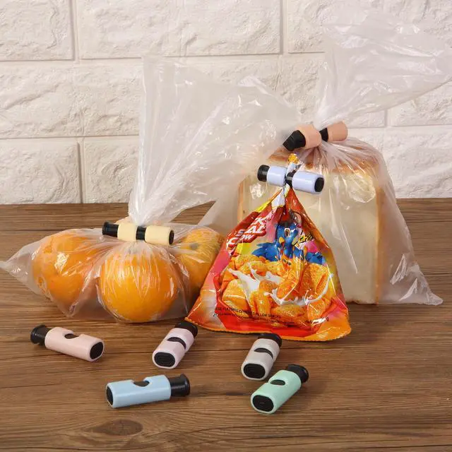 Alt view image 7 of 7 - Squeeze and Lock Bread Bag Clips, 2.4 Inch, 8 Pack | Multicolor Squeeze Lock Clips, Reusable Bag Closures for Bread, Snacks, Coffee, Food Storage, Fits Thick and Thin Bags