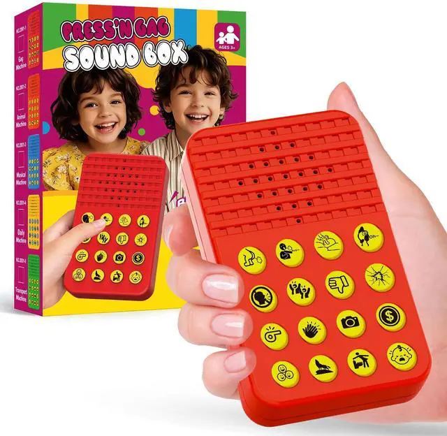 Main image of Sound Effects Machine, 16 Hilarious Sounds Toys for Kids Ages 8-13, Fart Prank Stuff, Practical Joke Gift for Teen Boys, Cool Gadgets Birthday Gift for Boys 6 7 8 9 Year Old, Adjustable Volume