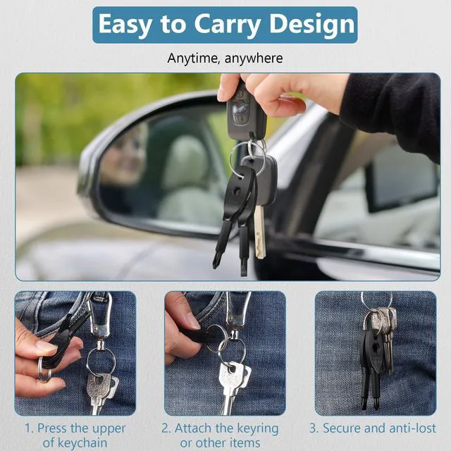 Alt view image 5 of 7 - Gifts for men, Portable 4-in-1 Pocket Screwdriver Keychain Multitool, a Cool Gadget Perfect for Dads, Husbands and Boyfriends