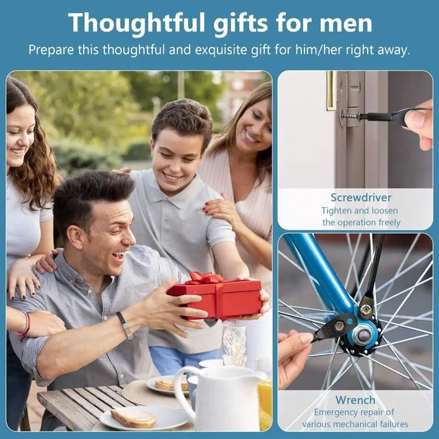 Alt view image 7 of 7 - Gifts for men, Portable 4-in-1 Pocket Screwdriver Keychain Multitool, a Cool Gadget Perfect for Dads, Husbands and Boyfriends
