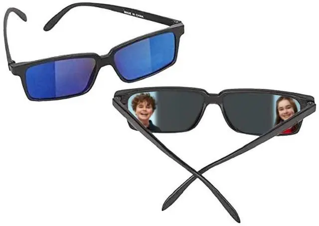 Main image of Top Secret Spy Glasses For Kids - Rear View Sunglasses. View Behind You! Detective Gadget. Perfect Party Favors. (1 Pack)