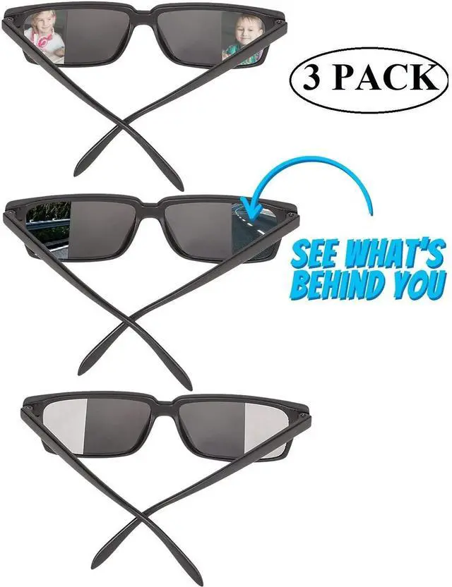 Alt view image 2 of 7 - Top Secret Spy Glasses For Kids - Rear View Sunglasses. View Behind You! Detective Gadget. Perfect Party Favors. (1 Pack)
