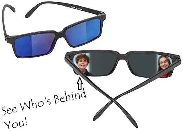 Alt view image 3 of 7 - Top Secret Spy Glasses For Kids - Rear View Sunglasses. View Behind You! Detective Gadget. Perfect Party Favors. (1 Pack)