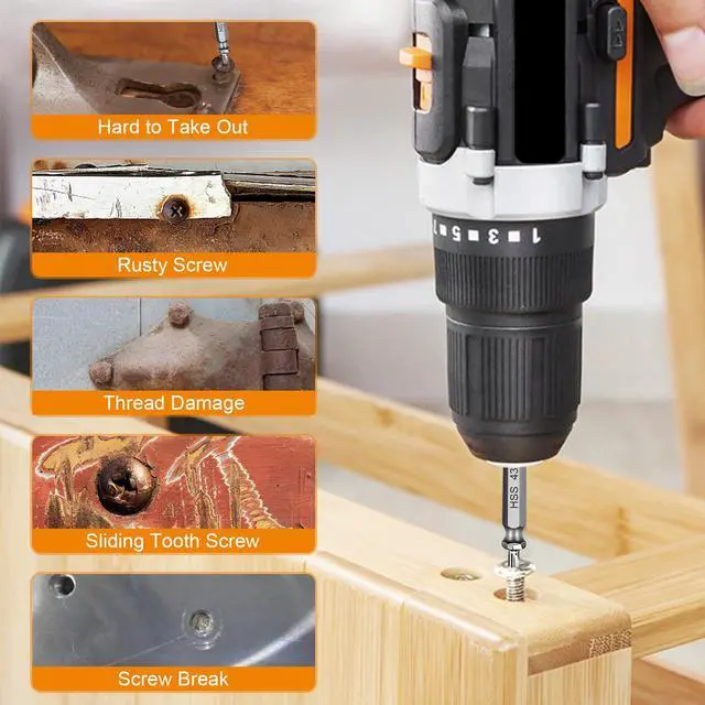 Alt view image 5 of 7 - Screw Extractor Set Stocking Stuffers for Men Adults Tools Gadgets | Bolt Extractor Kit Christmas Valentines Fathers Day Birthday Gifts for Boyfriend Dad Him