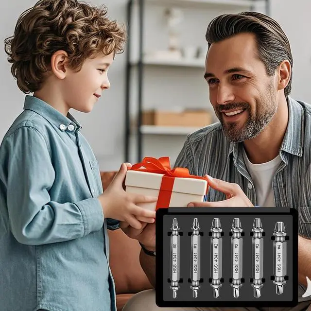 Alt view image 7 of 7 - Screw Extractor Set Stocking Stuffers for Men Adults Tools Gadgets | Bolt Extractor Kit Christmas Valentines Fathers Day Birthday Gifts for Boyfriend Dad Him