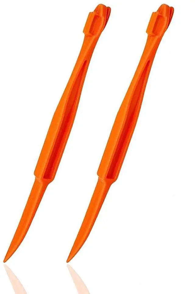 Main image of Orange Peeler Tools - Plastic Orange Peeler Citrus Remover Easy Open Lemon Citrus Peel Cutter Vegetable Slicer Fruit Tools Kitchen Gadgets (Orange 2 Pack)