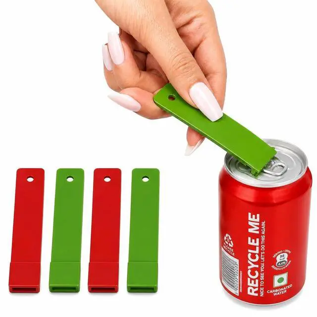 Main image of Pop Can Opener 4 Pack Beer Can Opener, Soda Can Tab Opener, Party Essential Tool, Great Tool for Bartenders