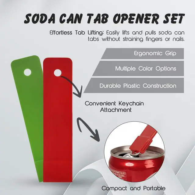 Alt view image 7 of 7 - Pop Can Opener 4 Pack Beer Can Opener, Soda Can Tab Opener, Party Essential Tool, Great Tool for Bartenders