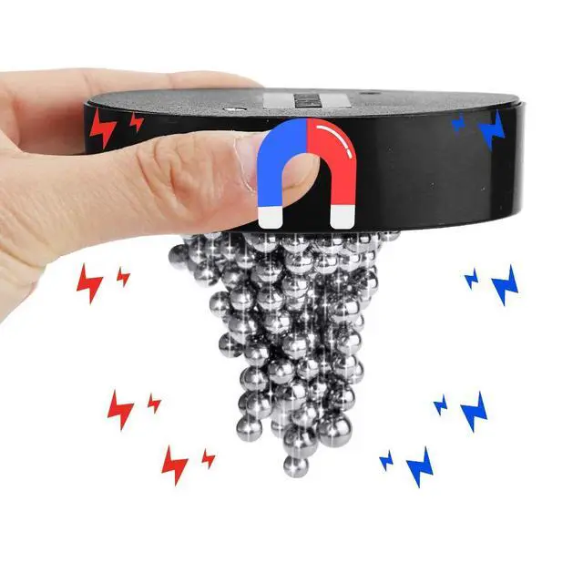 Alt view image 3 of 6 - 1 Box Stress Relief Magnetic Desk Sculpture Toys, Desk Sculpture Decor Toys, Magnetic Balls Desktop Decor Fidget Toy for Boredom, Intelligence Development