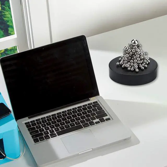Alt view image 5 of 6 - 1 Box Stress Relief Magnetic Desk Sculpture Toys, Desk Sculpture Decor Toys, Magnetic Balls Desktop Decor Fidget Toy for Boredom, Intelligence Development