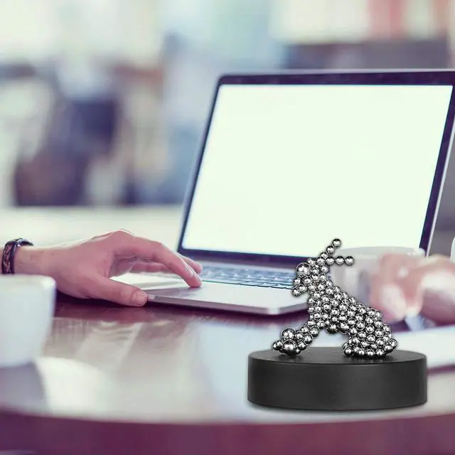 Alt view image 6 of 6 - 1 Box Stress Relief Magnetic Desk Sculpture Toys, Desk Sculpture Decor Toys, Magnetic Balls Desktop Decor Fidget Toy for Boredom, Intelligence Development