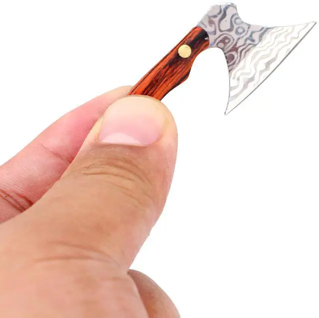 Main image of Miniature Gadgets Pocket Knife Collection, EDC Tiny Multifunction Tool (Hatchet)