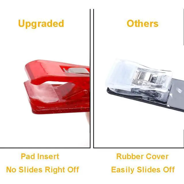 Alt view image 2 of 6 - Newest Upgraded 2PCS Credit Card Puller, Cute Debit Bank Card Grabber for Long Nails ATM Keychain Women with Plastic Clip (Red + Red)