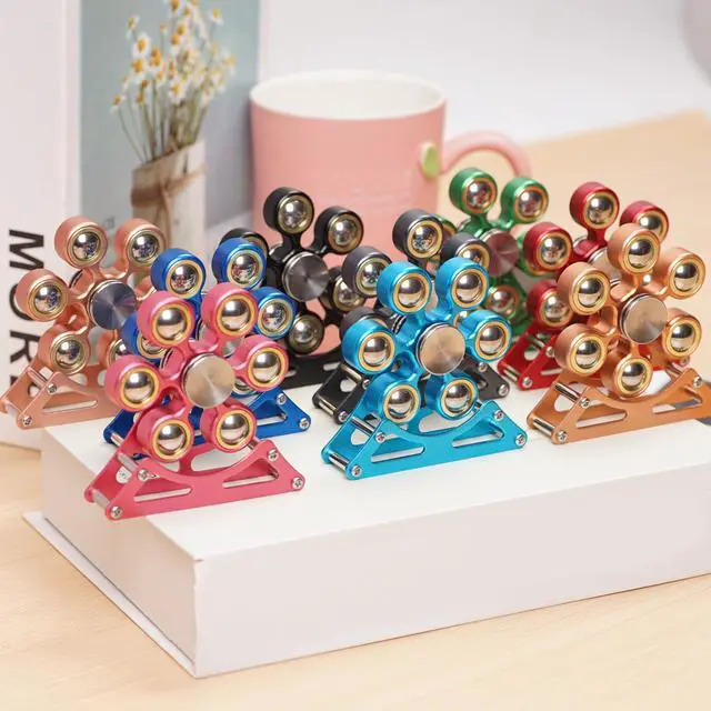 Alt view image 7 of 7 - Desk Toys for Fidget Ferris-Wheel Spinner: 4mins Metal Cool-Gadgets Kinetic-Toy, Cool-Stuff for Kid Children Teen Adult EDC-Toy, ADHD Tools Stress Relief for Office Home School Men Woman Christmas