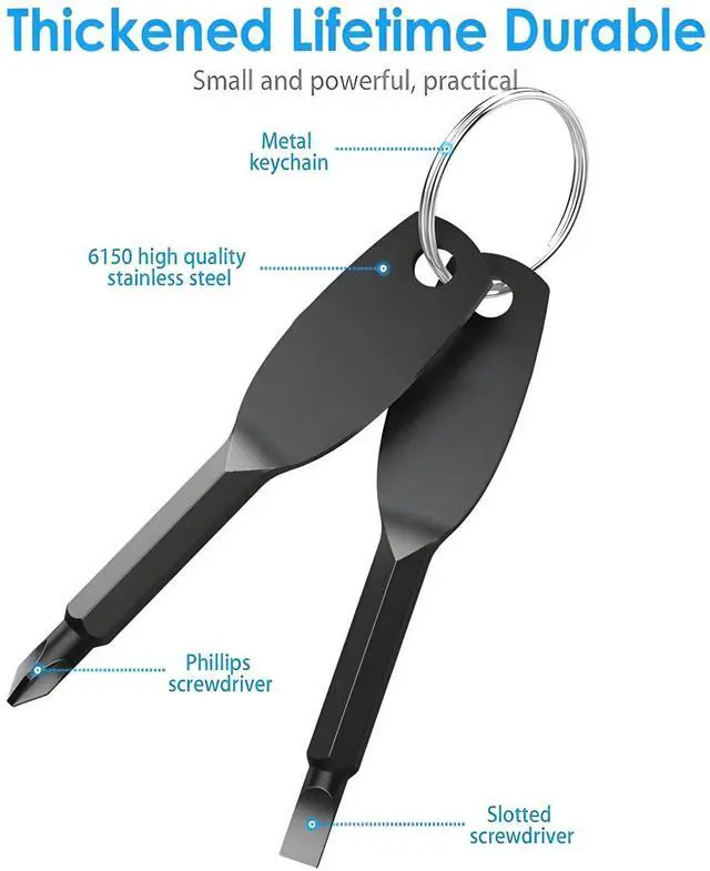 Alt view image 2 of 6 - for men, Portable 4-in-1 Pocket Screwdriver Keychain Multitool, a Cool Gadget Perfect for Dads, Husb