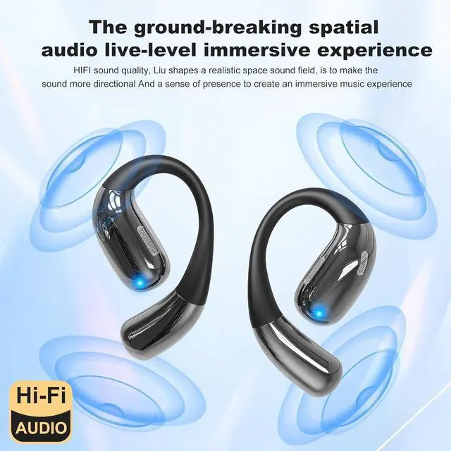 Alt view image 3 of 5 - Language Translation Earbuds Real-time, Wireless Earbuds AI Translator Ear Buds with 144 Languages & Accents, No Subscription Fee, OWS Long Battery Life Bluetooth Headphone for Travel Learning