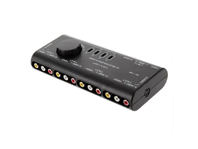Alt view image 2 of 5 - 4 in 1 Out AV RCA Switch Box AV Audio Video Signal Switcher Splitter 4 Way Selector with RCA Cable For Television DVD VCD TV