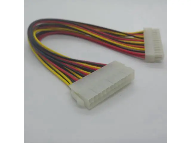 Alt view image 2 of 5 - 30CM ATX power supply cable 24 pin male to 24 pin female 24PIN extension cable cord for desktop computer motherboard Adapter