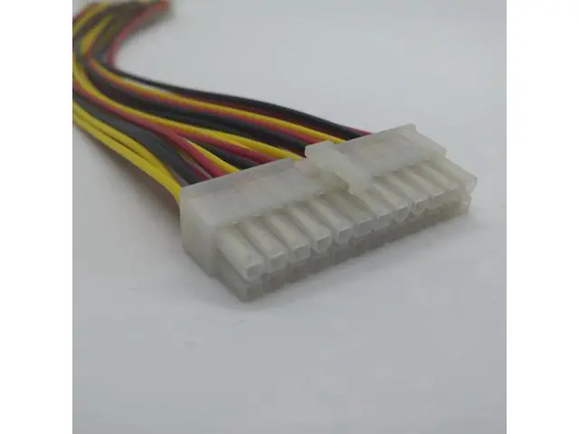 Alt view image 5 of 5 - 30CM ATX power supply cable 24 pin male to 24 pin female 24PIN extension cable cord for desktop computer motherboard Adapter