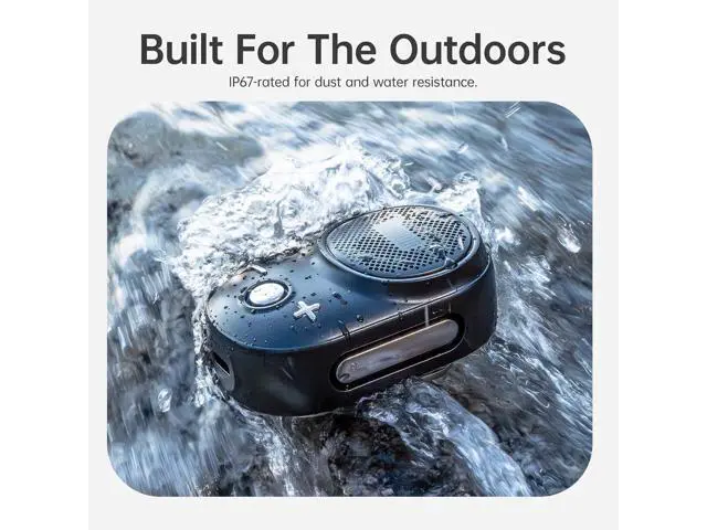 Alt view image 5 of 7 - Divoom Itour-S Portable Mini Wearable Bluetooth Speaker, Big Audio and Punchy Bass,Clip-On Design, IP67 Waterproof and Dustproof,10 Hours Playtime,Speaker for Home Travel Office and Outdoors (Black)