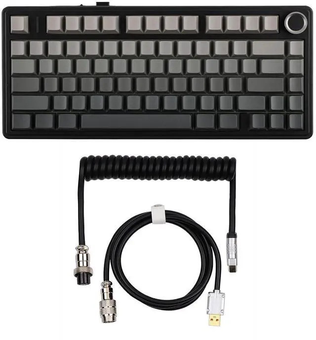 Main image of x Aula F75 Gasket Mechanical Keyboard+Puff Black Mechanical Gaming Keyboard Cable