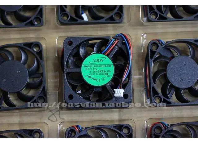 Alt view image 4 of 6 - AD0412HX-K96 4cm 40mm fan 4006 12V 0.08A 3-wire slim and quiet cooling fan