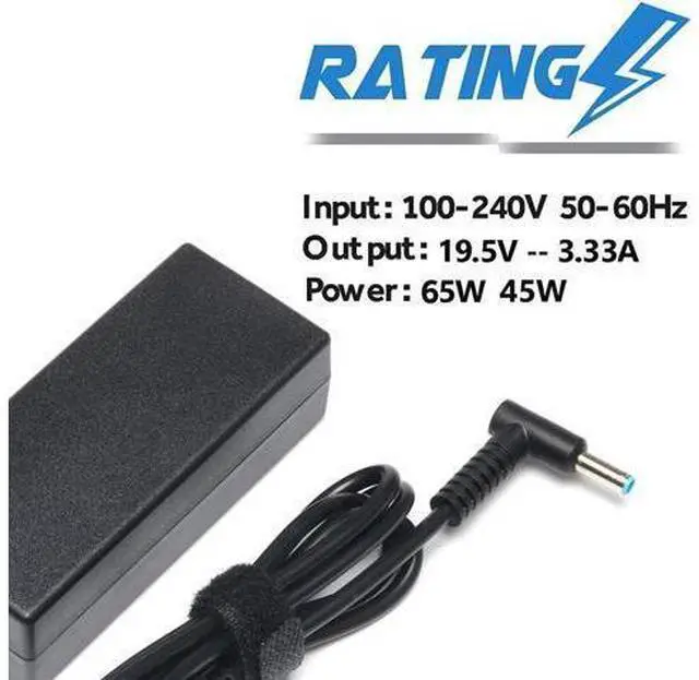 Alt view image 3 of 5 - 65W for HP Pavilion X360 Charger Envy X360 Charger 15-dy2xxx 15-dy5073dx 15-dy2073dx 15-dy5033dx 15-f272wm 15-dy2095wm Laptop Power Cord