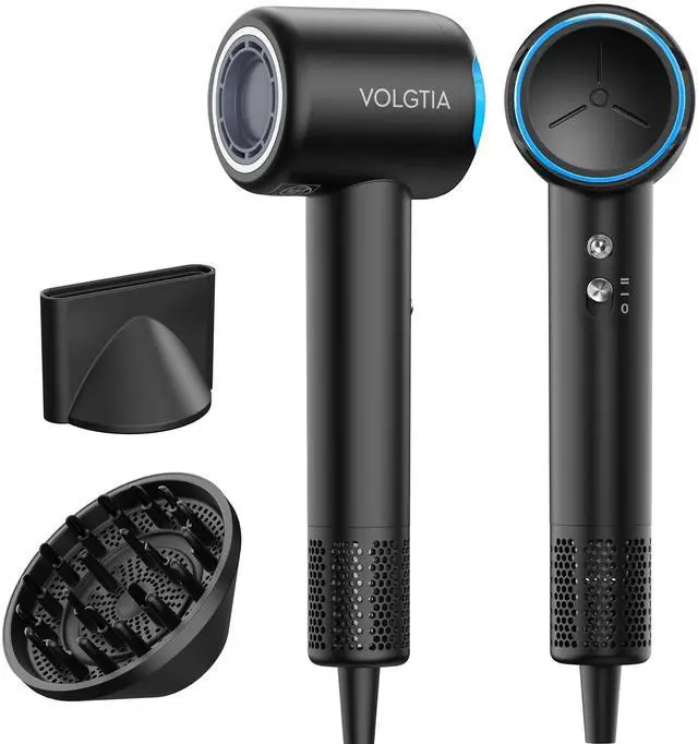 Main image of Hair Dryer with Diffuser for Curly Hair, Blow Dryer, 110000 RPM Professional High Speed Hairdryer with Negative Ions, 1400W Blow Dryer with 6.5 Ft Cord Fast Drying for Women Men