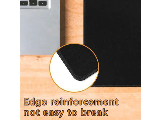 Alt view image 6 of 6 - 12 Pack Black Mouse pad Bulk with Stitched Edge 10.2x8.3inches 3mm Thickness Premium Textured Non-Slip Rubber Base Mouse pad Black Washable Gaming Mouse Pad Pack for Office and Home