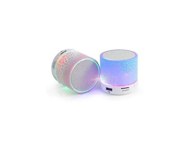 Alt view image 4 of 6 - S10 Mini Portable 5W Wireless RGB LED Lighting Karaoke Speaker Home Theatre for Kids Computer Compatible AUX Boxed Retail Blue