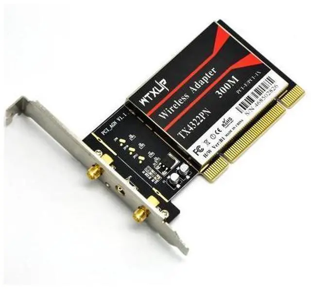 Alt view image 7 of 10 - for Broadcom BCM43224 802.11n 300Mbps Wireless Wi-Fi Card Desktop PCI WiFi Adapter Network Adapter for MAC/Windows 7/8/10