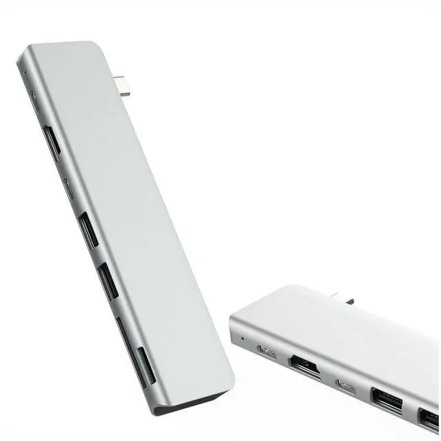 Alt view image 2 of 2 - USB Docking Station, USB C Hub 7.1in1 Single Port
Adapter Triple Display USB C Laptop Docking Station Dual Display for MacBook Pro/Air/M1/M2/Mac, USB C Hub for Dell/HP/Lenovo/Surface