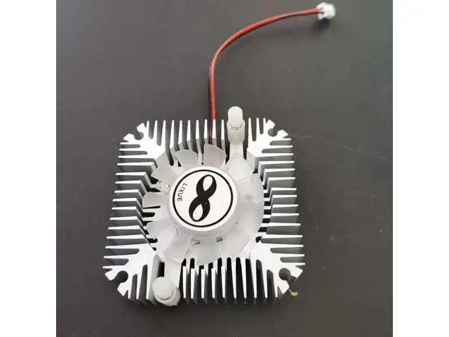 Alt view image 2 of 2 - Aluminum Heatsink with fan for 1W 3W 5W 10W COB High Power LED light Cooling Cooler DC12V(silver)
