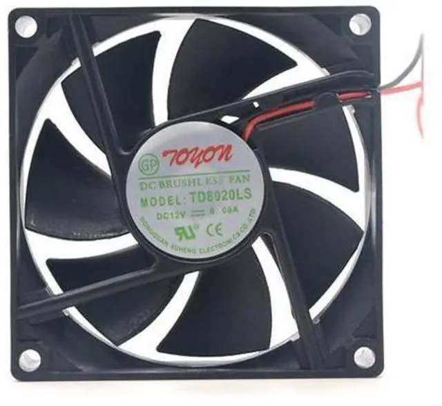 Alt view image 8 of 12 - New original TD8020LS 12V 0.08A 8CM fan dispenser 80*80*20 MM quiet fan