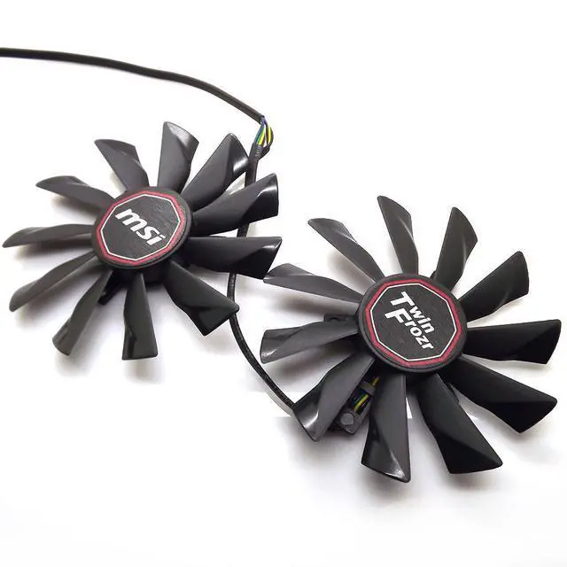 Alt view image 8 of 12 - 2pcs/lot PLD10010S12HH 12V 0.40A For MSI R7-260X R9-290X R9-280X R9-270X Twin Frozr Graphics Card Fan