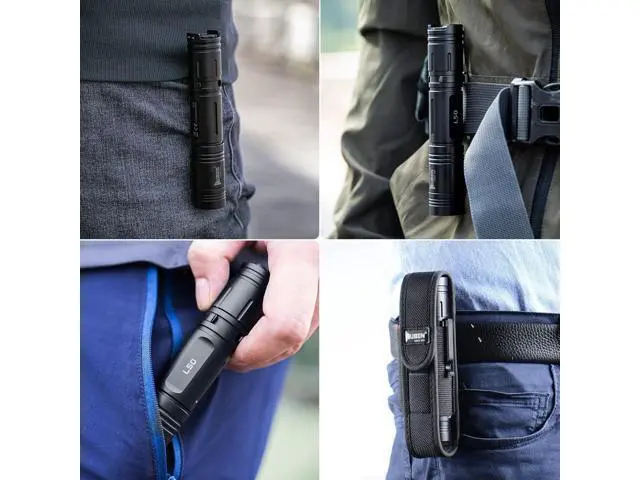 Alt view image 14 of 14 - WUBEN L50 Rechargeable Flashlights, USB tactical flashlights 1200 high lumens, Super Bright IP68 Waterproof LED flashlights, EDC Pocket Flashlights 5 Modes for Emergency, Rescue, Inspection, Hunting