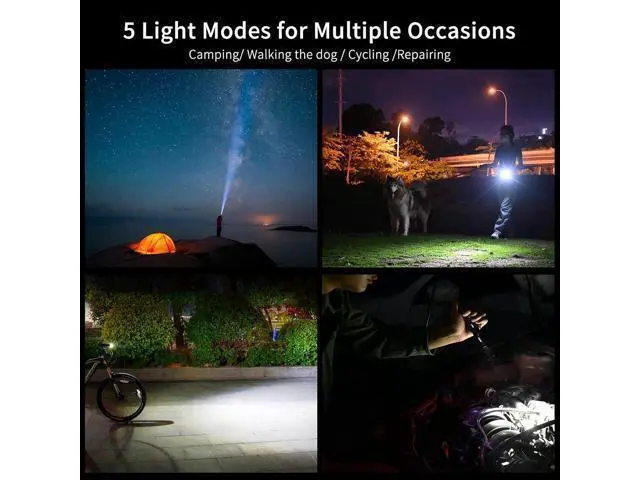 Alt view image 13 of 14 - WUBEN L50 Rechargeable Flashlights, USB tactical flashlights 1200 high lumens, Super Bright IP68 Waterproof LED flashlights, EDC Pocket Flashlights 5 Modes for Emergency, Rescue, Inspection, Hunting